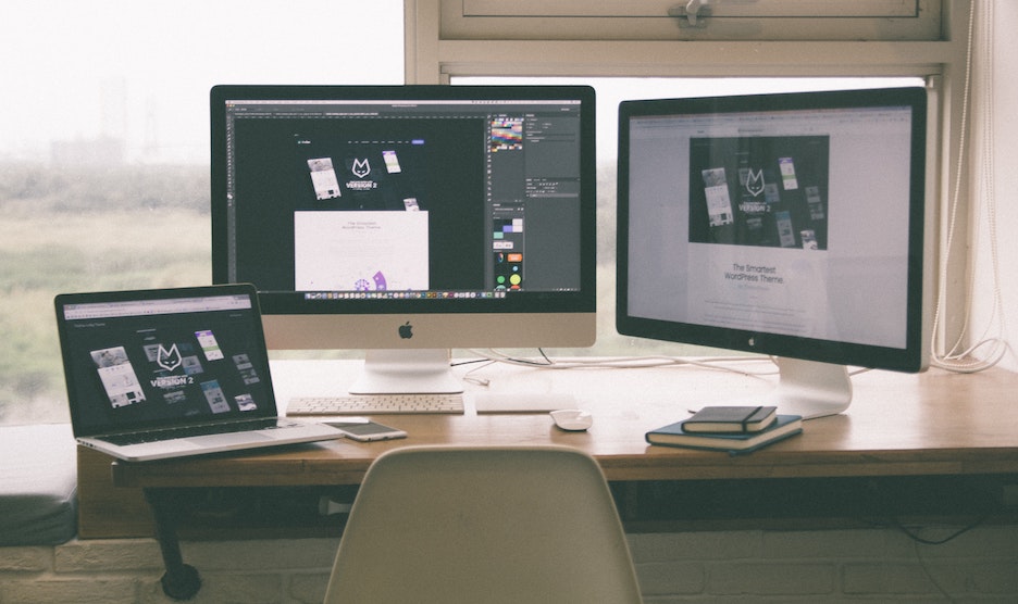 computers on desk